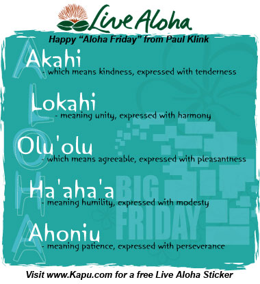 FREE Live Aloha Sticker FREE Live Aloha Sticker